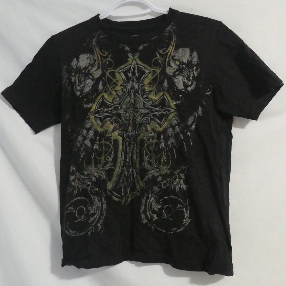 Vintage | MMA ELITE | medium | Black Graphic Tee / T-Shirt | 100% Cotton